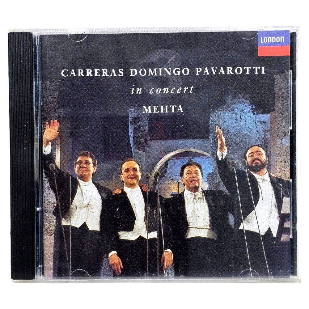 Three Tenors In Concert 1990 CD Pavarotti Domingo Carreras London 4304332 Classi